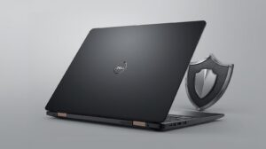 Dell Inspiron 15 laptop with lift-hinge keyboard for comfortable data entry.